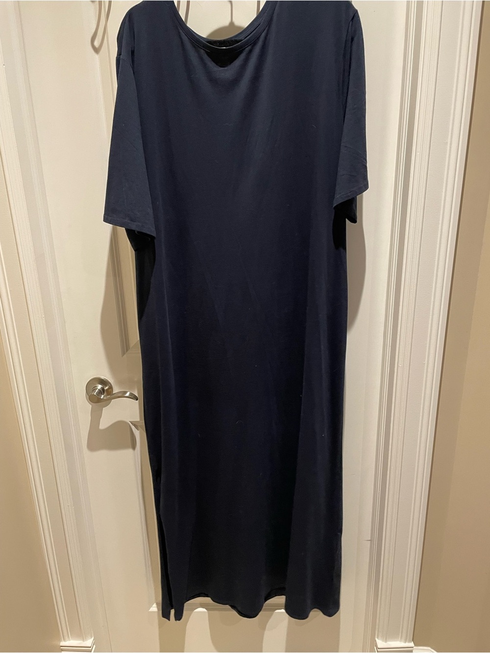 H&M Navy Short-Sleeve Maxi Dress